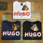 Camiseta Hugo Boss Estampa Assinatura 100% Algodão Pima