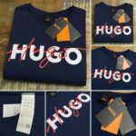 Camiseta Hugo Boss Estampa Assinatura 100% Algodão Pima - Imagem 4