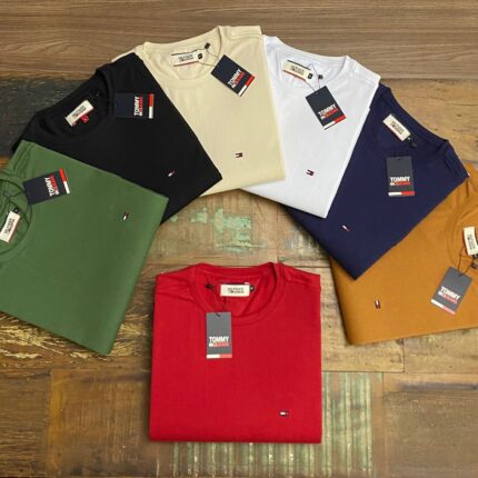 Camiseta Tommy Hilfiger Algodão Pima com Elastano