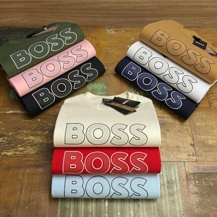 Camiseta Estampada Boss Algodão Egípcio com Elastano
