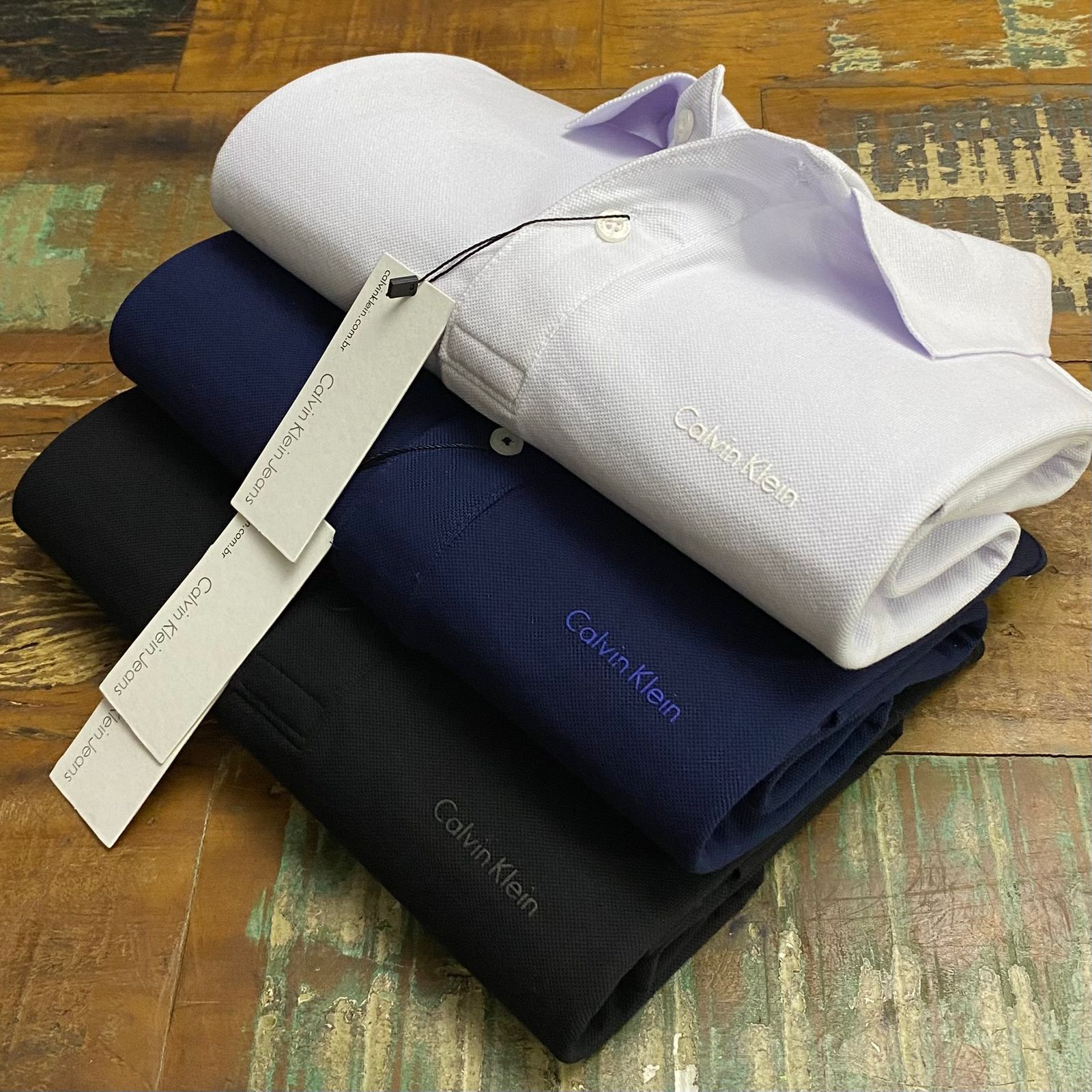 WhatsApp Image 2024-09-05 at 16.21.12 Gola Polo Calvin Klein 100% Algodão Piquet - Imagem 1