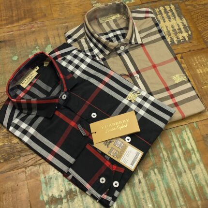 Camisa Social Manga Longa Xadrez Burberry 100% Algodão